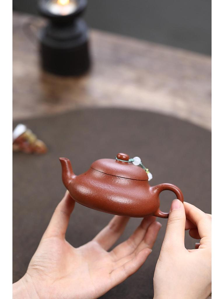 Jun De Yixing Zisha Clay Hand-Carved Push Ball Teapot Tea Set