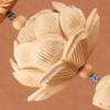 Car Pendant Decorative Hand Carved Lotus Rearview Mirror Hanging Ornament Car Styling Accessory for Good Luck