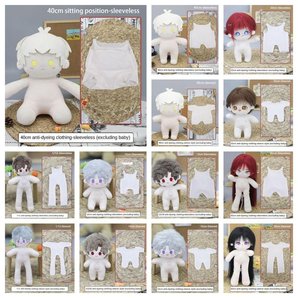 Soft Sleeveless Doll Backing Shirt Fleshcolor Sleeved Doll Bottoming Shirt Cotton Stuffed Doll