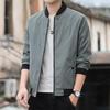 Men's Casual Trend Fashion Windproof Outdoor Sports Zipper Solid Color Long Sleeve Cold Warm Aviator Coat Jacket