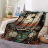 Cats  Print Flannel Blanket, High Quality Comfortable for All Seasons, Home Decor, Warmth and Comfort