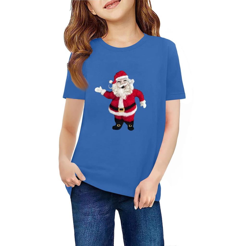 Barn Kortärmad Hals T-shirt Djurmönster Vardaglig Topp