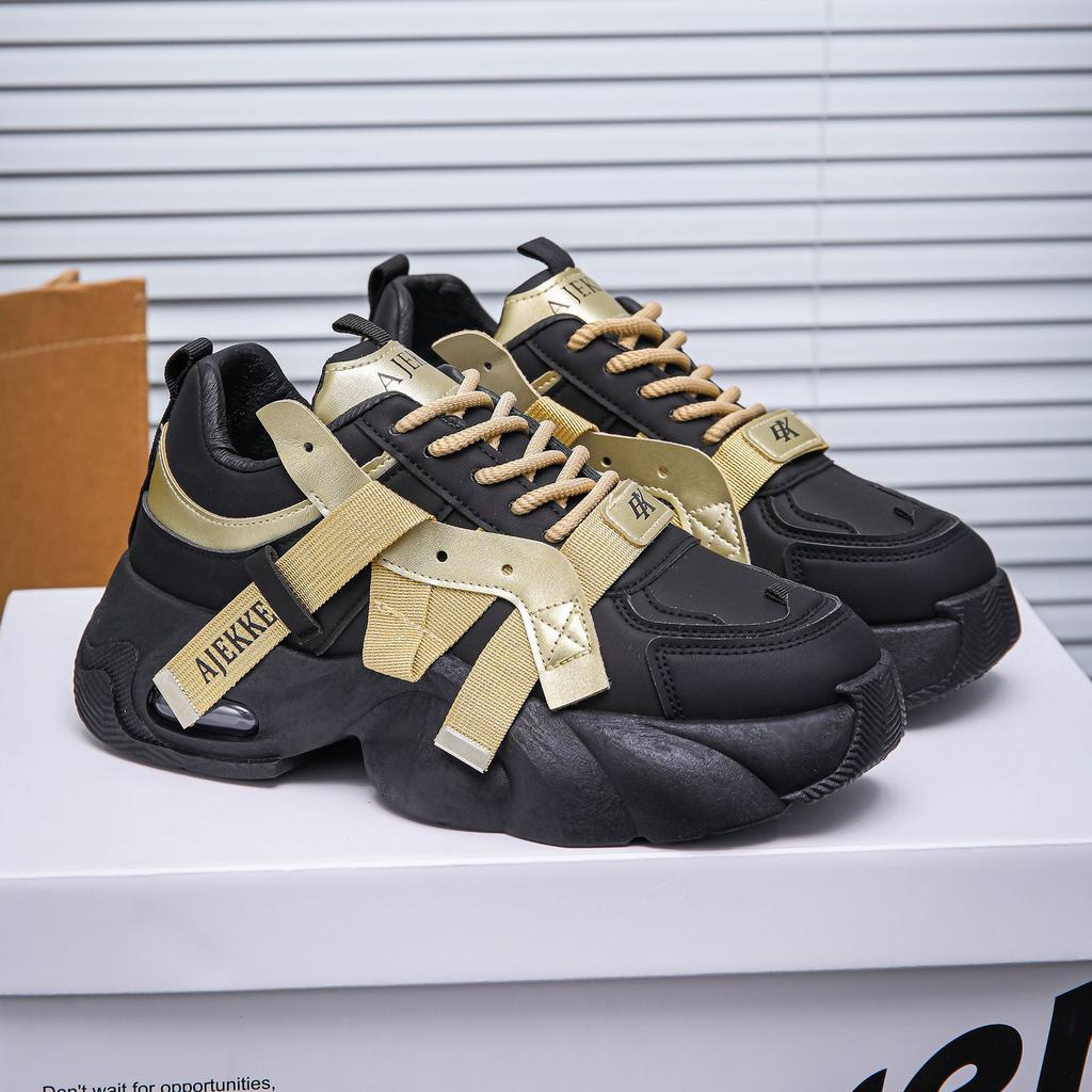 Fashion 2025 New Classic Men's Sneakers Fashion Versatile Shopping Casual Shoes Youth Thick soled Height Increasing Sports Running Shoes