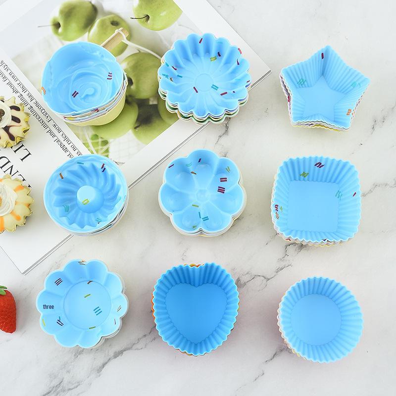 Silicone Muffin and Cake Molds for Baking, Egg Tarts, Steamed Eggs, Pudding, and Jelly Cups.