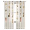 Easter Bunny Eggs Radish Tulle Curtains For Living Room Bedroom Voile Sheer Curtain Window Home Decor Drapes