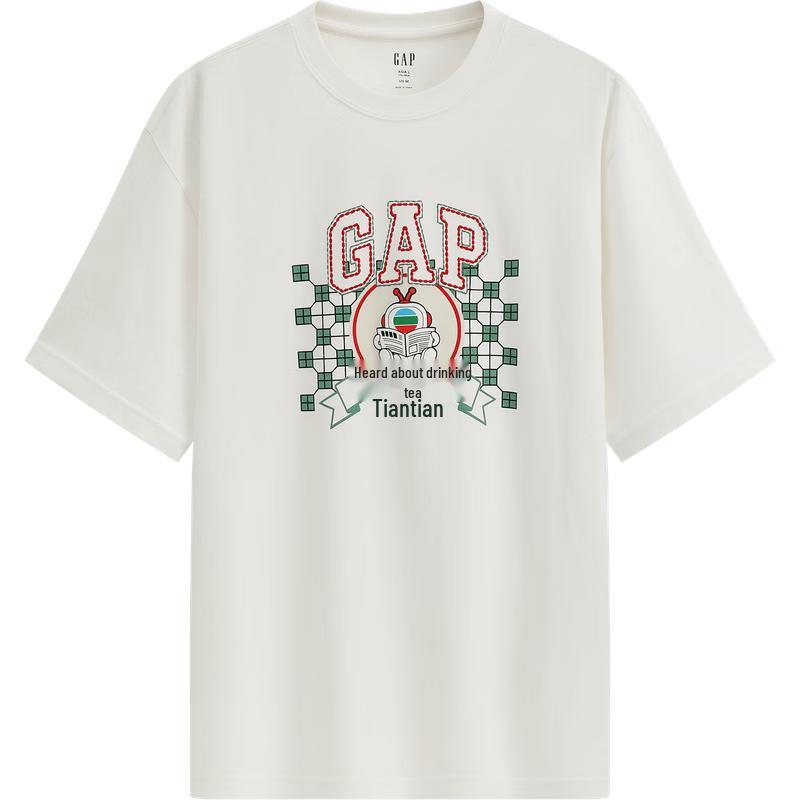 GAP x TVB Unisex Loose Fit Logo Short-Sleeve T-Shirt M Asian Size 4990₽