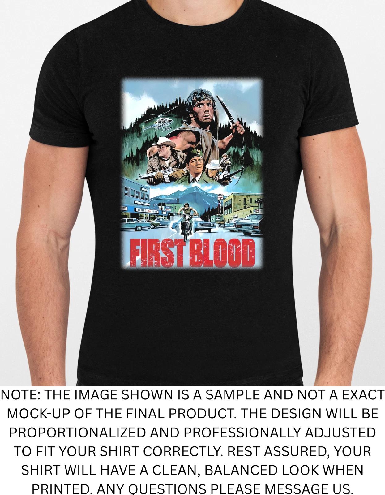 Men s and Women s T-shirts Rambo First Blood Graphic S