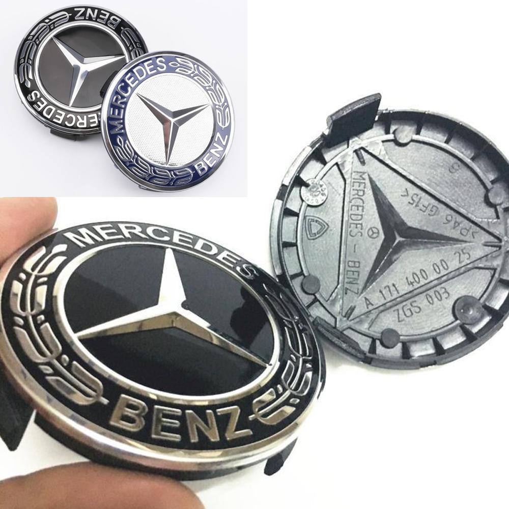 4pcs 75mm Wheel Hub Cap Emblem Replacement For Mercedes Benz AMG C180 C200 E260 E300 ML350 W230 W204 W205 W210 W211 A1714000025 QP1