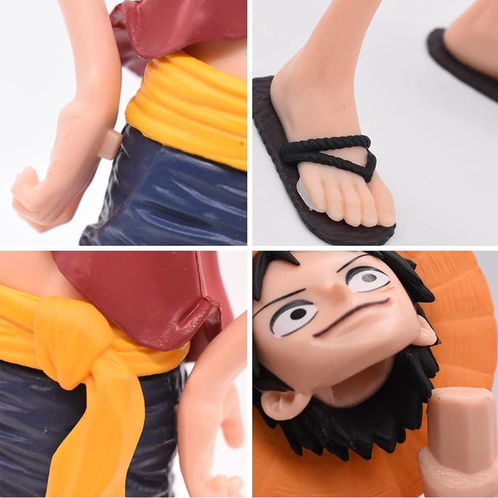 27cm One Piece Anime Figure Smiley Luffy Character Model Ornaments, Three Forms