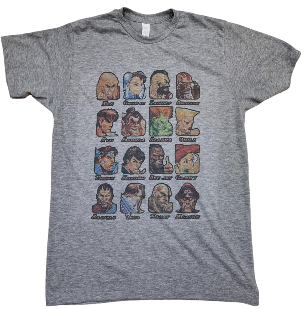 

Street Fighter gray characters Vintage image Men039s T Shirt Unisex T-Shirt M