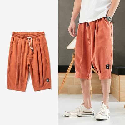 Plus Size Summer Overalls Shorts Harem Pants Men Short Joggers Chinese Style Calf-Length Casual Baggy Pants Male Capris Trousers 8XL