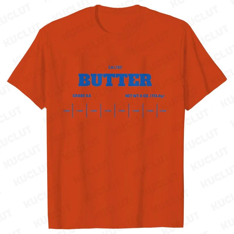 Cotton Tee Salted Butter Print Women Tshirt Short Sleeve O Neck Women Tshirt Butter Lover Ladies Tee Shirt Tops Clothes Camisetas Mujer