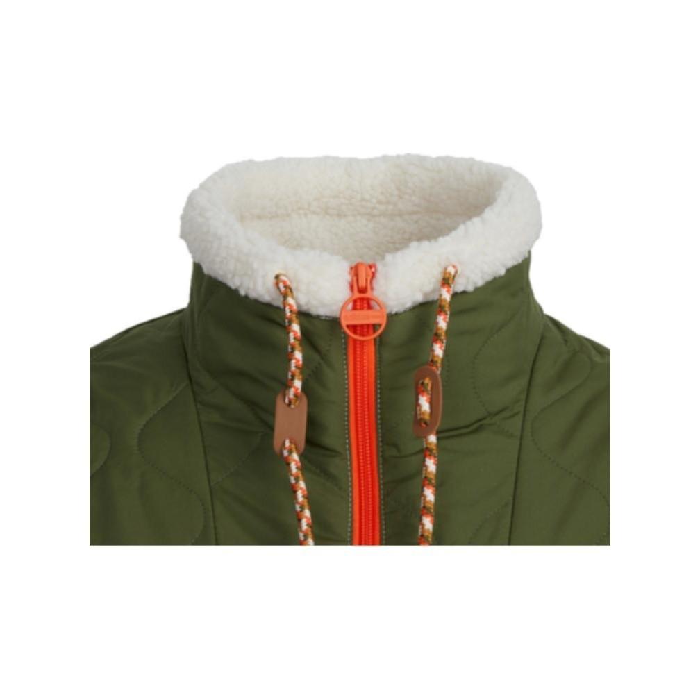 Adidas Printed Logo Zip-Up Retro Sports High-Neck Jacket for Women, Colorblock