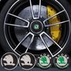 4 szt. Naklejka na piastę koła samochodowego Cupra Modyfikacja Pokrywa środkowa piasty koła Do Yeti Fabia Superb Octavia Scala Enyaq Rapid Kodiaq