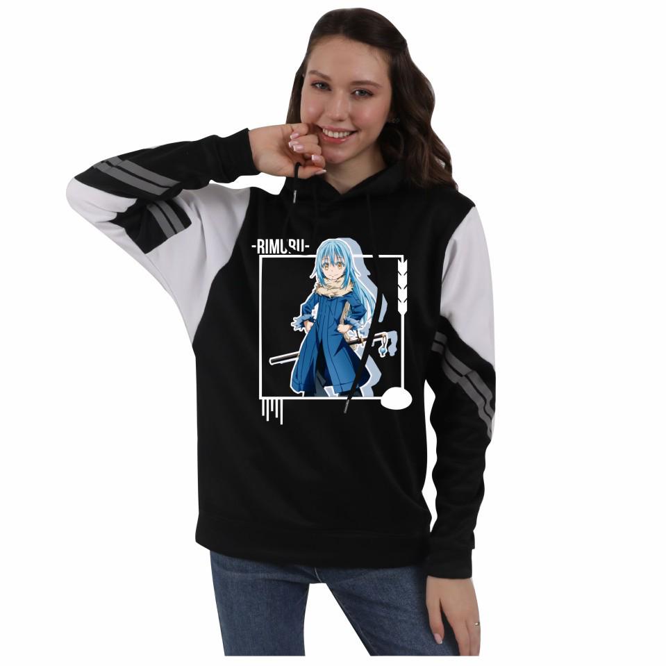 Reincarnated as a Slime Hoodie - Unisex Autumn/Winter Fleece Color Block Design