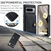 For Google Pixel 8 Pro Case PU Leather Card Bag Detachable 2-in-1 Back Cover