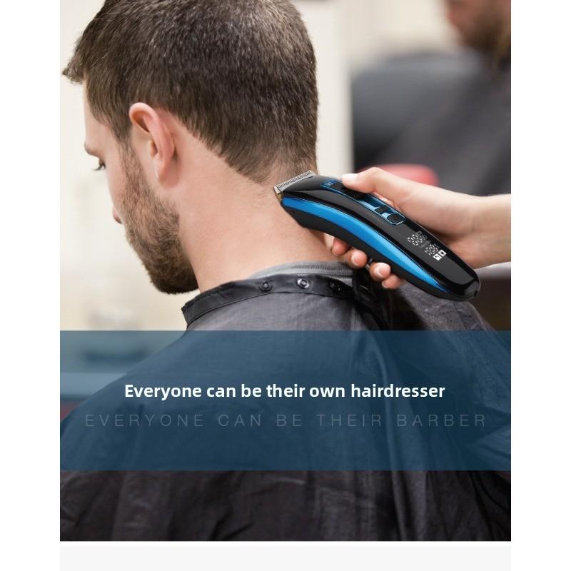 Electric Hair Clipper with USB Charging for Two Uses - A Convenient Household Electric Shaver with LCD Display