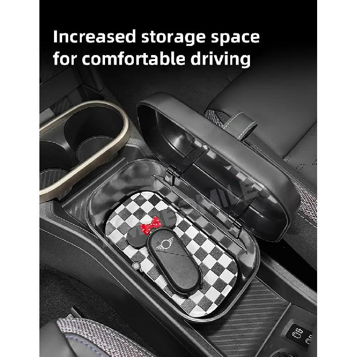 Central Control Storage Box For BMW Mini Cooper F65 F66 2024 2025 Central Armrest Storage Box Car Accessories