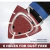 DE Warehouse 24H Shipping Free Delivery 25pcs 93mm 40-400 Grit Triangle Sanding Pads Mouse Sander Pads Durable Dust-Free 6-Holes