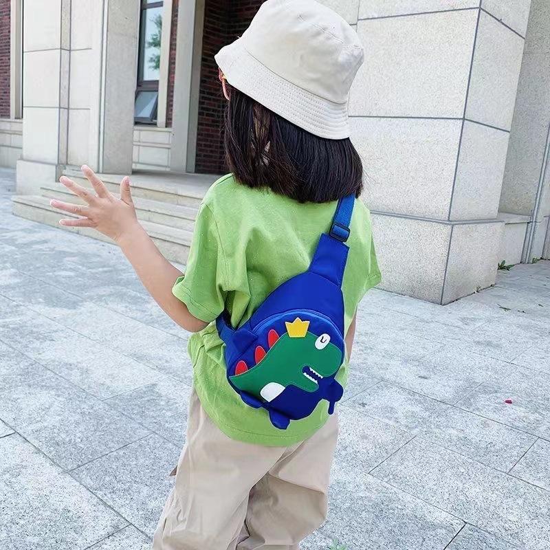 2026 new children's bag backpack dinosaur boys and girls cute princess baby fashion breast bag crossbody bag