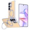 Applicable to Samsung S26Ultra magnetic mobile phone case glitter powder girl high value with rotating bracket S25u anti-drop case