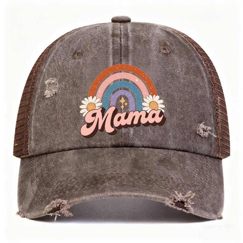 

1PC Retro Leisure Matching Baseball Caps for Women,outdoor Summer Sunshade Adjustable Embroidered Driver Caps for Mother s Day Adjustable коричневый