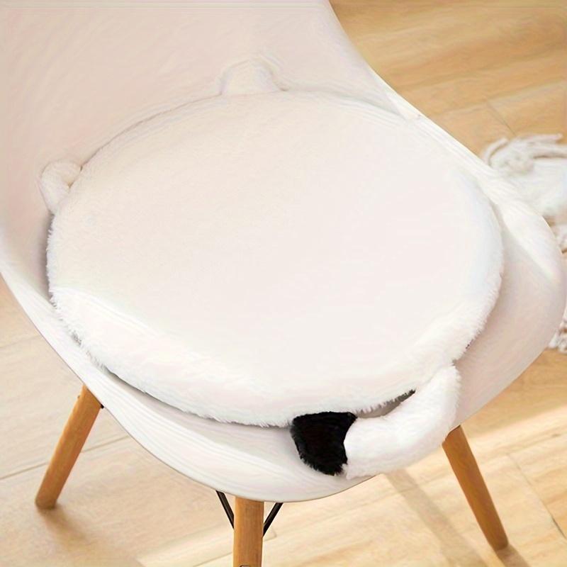 Cartoon Cat Memory Foam Chair Cushion - Art Deco Soft Washable Zippered Cover Multi-Use Floor Cushion for Office/Dorm/Car