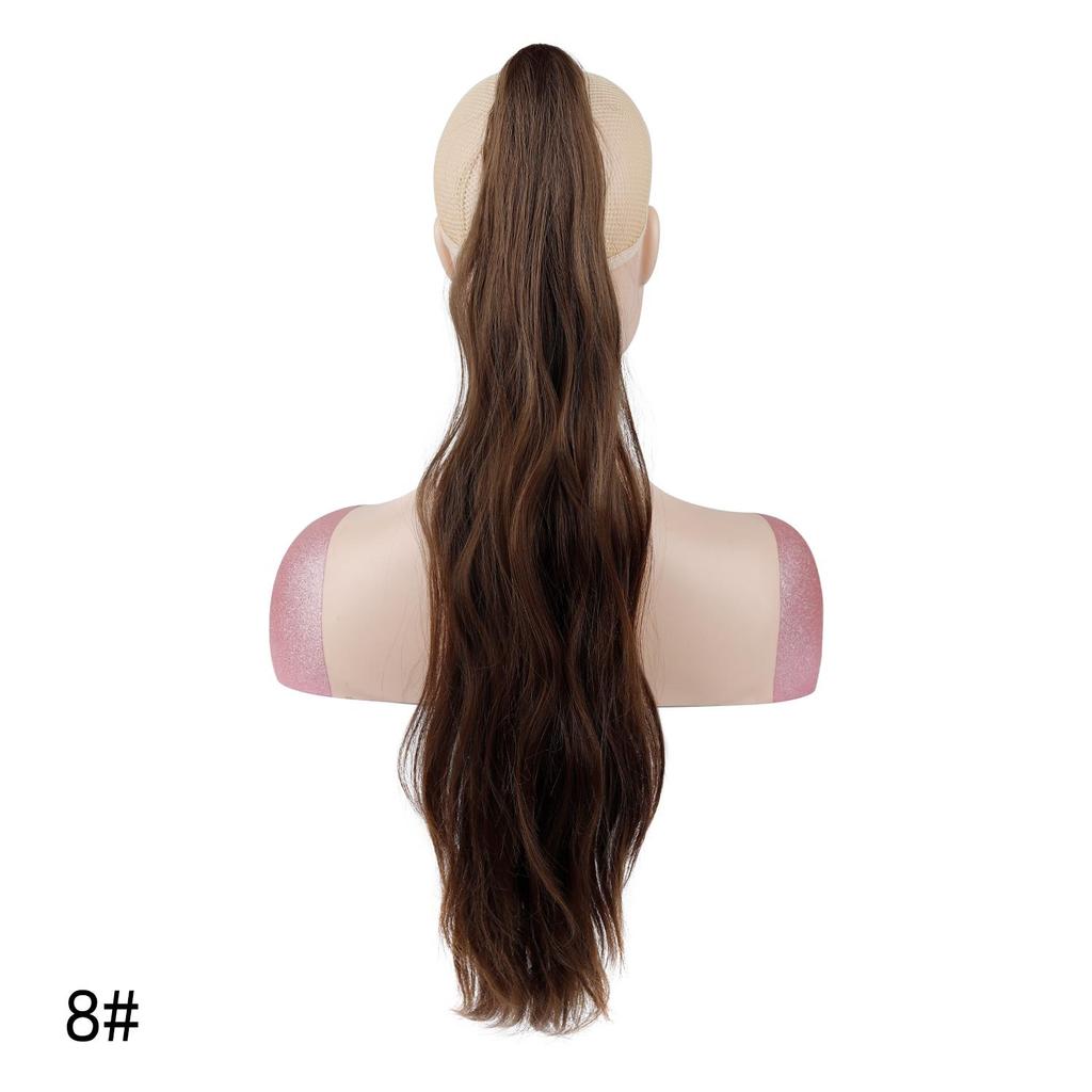 Long Water Wave Ponytail Claw Clip Hair Extensions Synthetic Wavy Ponytail Hairpiece for Women Daily Hairstyle