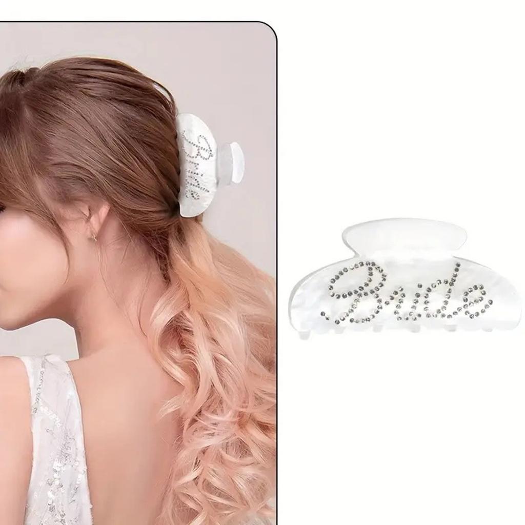 Dazzling Crystal Bridal Hair Claw Clip NonSlip Design Perfect Gift Wedding Party Accessory