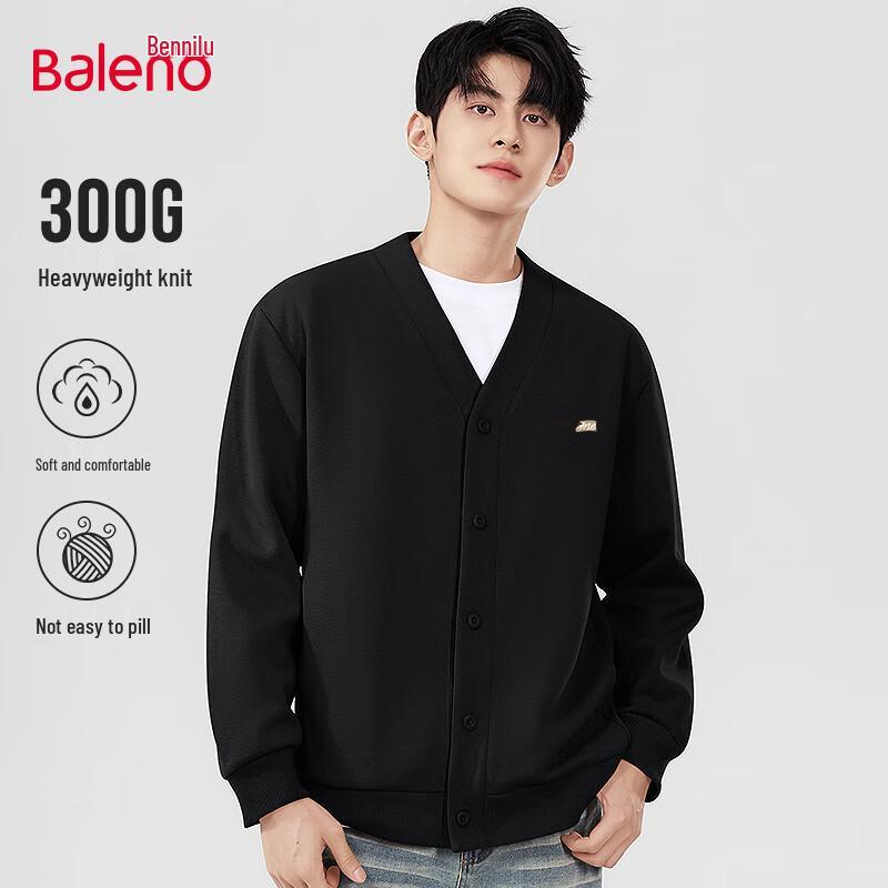 

Baleno Men s V-Neck Casual Cardigan Sweatshirt Jacket XL