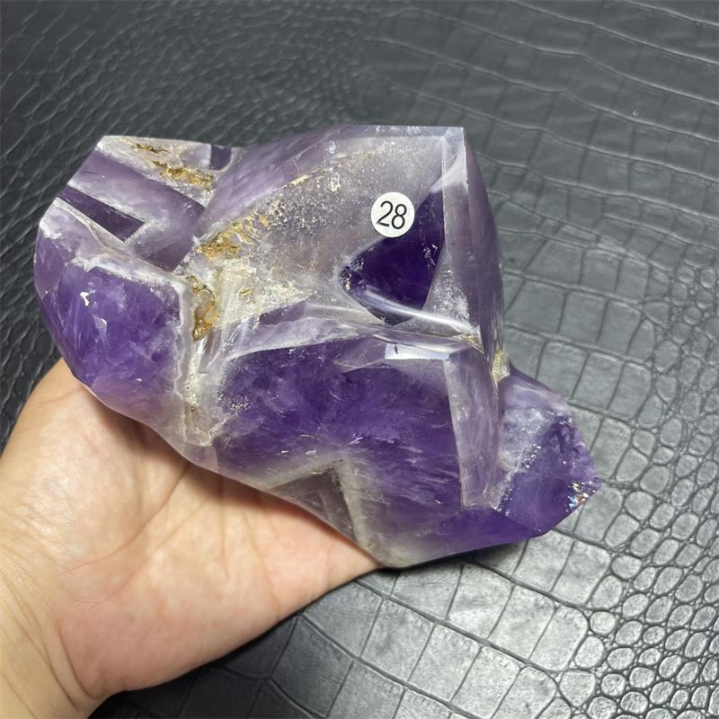 1.5kg Natural Purple Amethyst Quartz Crystal Wand Point Obelisk Healing
