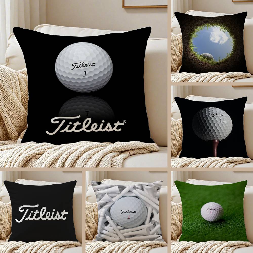 Golf Sports T-TitleistS Pillow Case Anti-dustmite Invisible zipper Sofa Bed