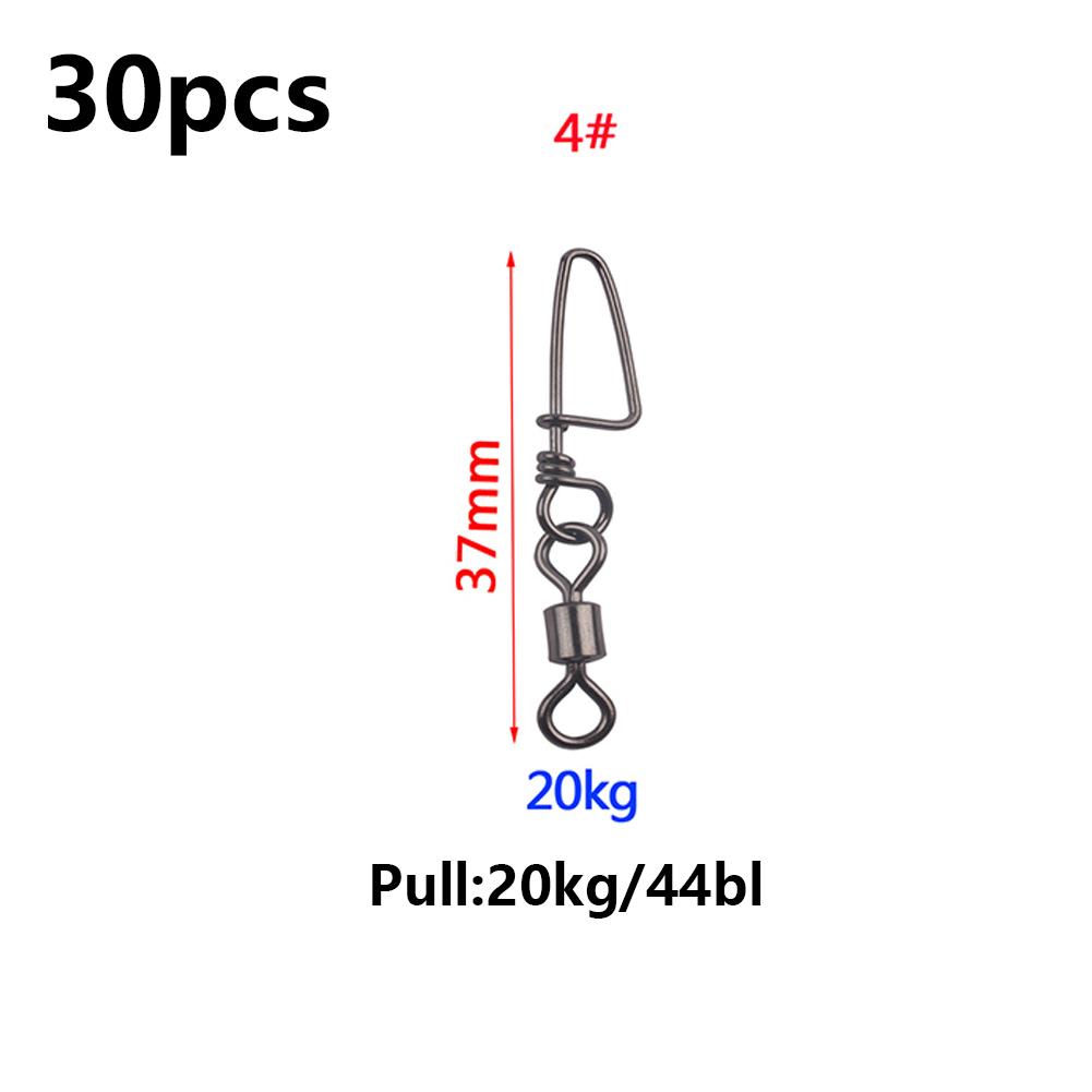 Fishing Swivels Ball Bearing 30 Pack Snap Coastlock