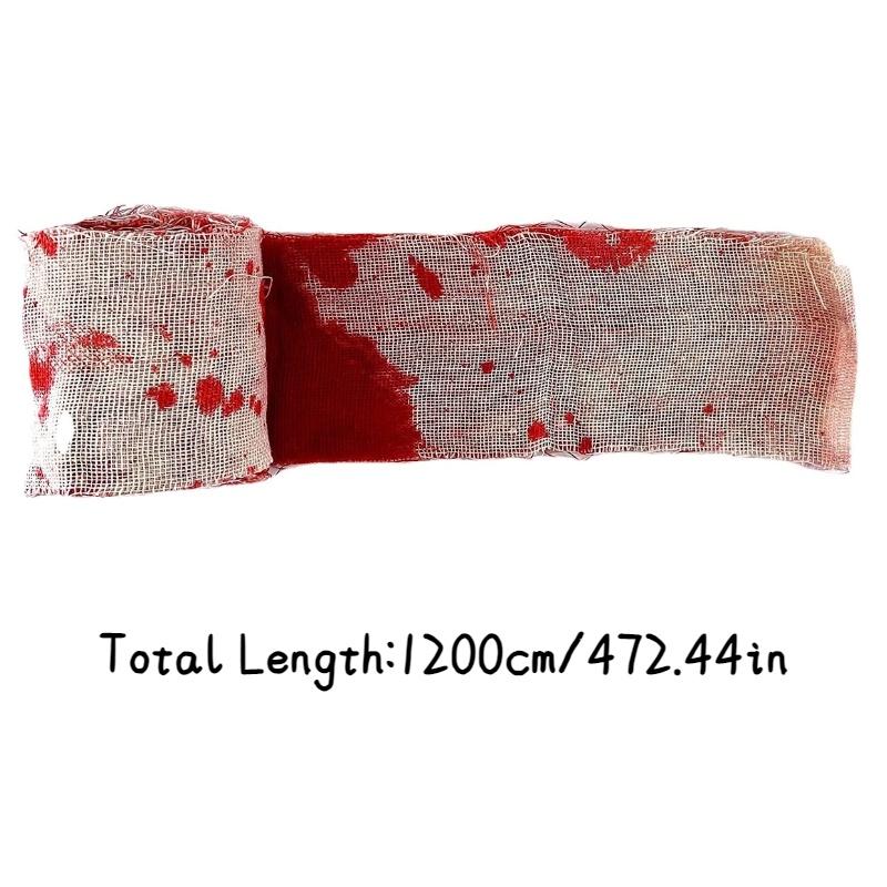 Cloth Halloween Blood Strip Horror Scene Decorative Props Quarantine Gauze Tape