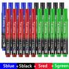 3-100 Pcs/Set Permanent Marker Pen Fine Point Waterproof Ink Thin Nib Crude Nib Black Blue Red Ink 2-3mm Fine Color Marker Pens