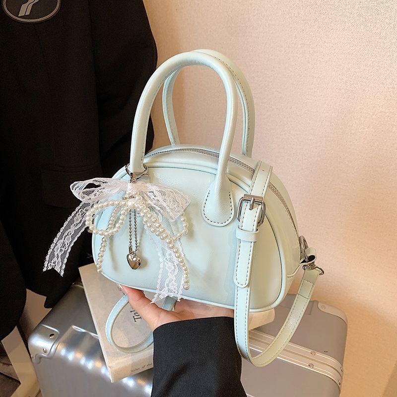 Korean portable bowling bag women's new trendy fashion shell bag niche versatile crossbody bag