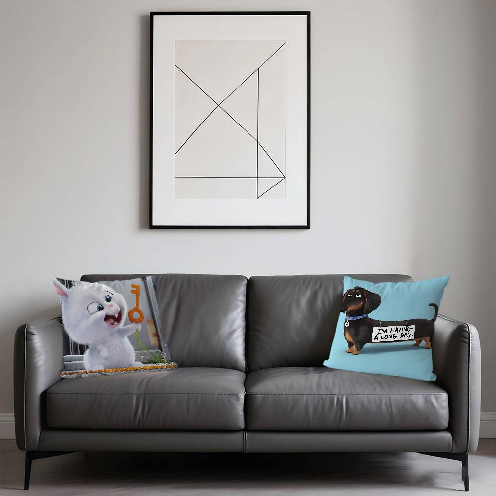The S-Secret Life Of Pets Pillow Gift Home Office Decoration Bedroom Sofa Car Cushion Cover Case 45x45