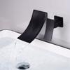 European Style All-copper Concealed Waterfall Faucet Household Hot and Cold Basin Basin with Mixed Water Into The Wall Faucet