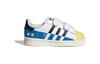 Adidas Originals SUPERSTAR CF Breathable Low top Toddler Shoes White Blue Infant And Toddler IF2913