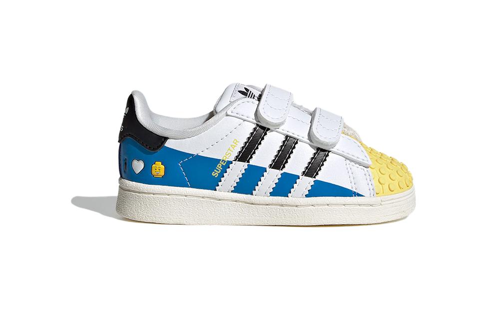 Adidas Originals SUPERSTAR CF Breathable Low top Toddler Shoes White Blue Infant And Toddler IF2913