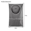 Hanging Laundry Hamper,Door Laundry Hamper Storage Bag with 2 Types Hooks for Dirty Clothes,Saving Bathroom Spaces
