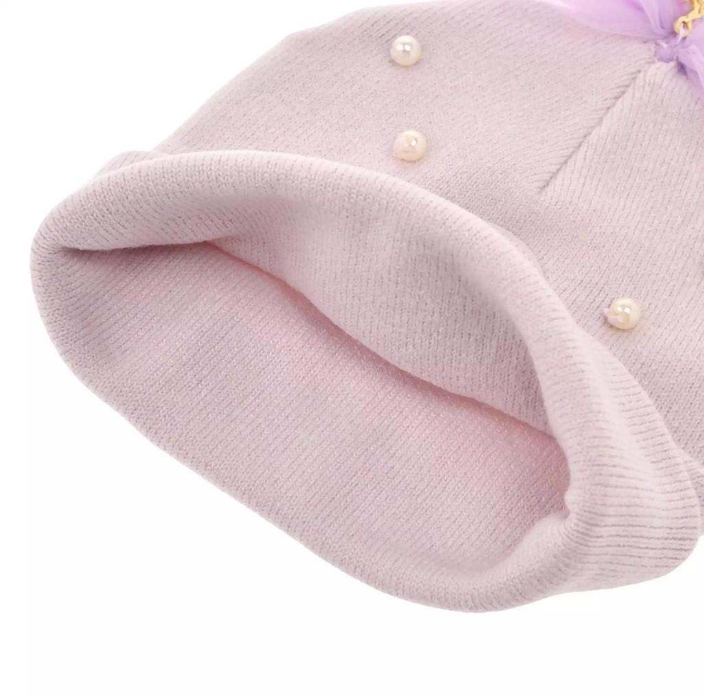 Disney Rapunzel Kids' Knit Cap Ribbon ( ENJOY WINTER ) Japan NEW Disney Store