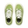 Li Ning Cream Puff Platform Low Top Skateboard Shoes Women's Green White AZGU012-4