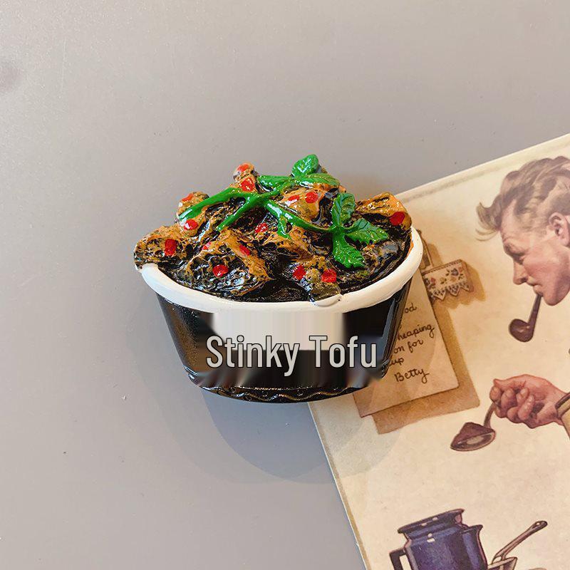 3D Creative Food Snack Message Fridge Magnet Sticker Set