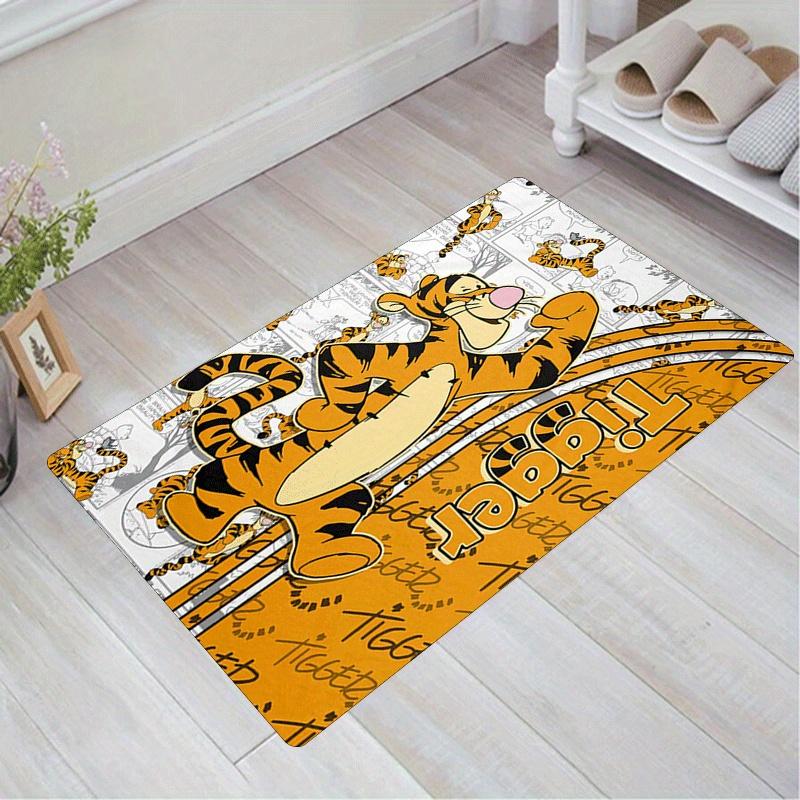 

1pc Lively Tigger Rug Anti Slip, Non Shedding, Ideal for Living, Bedroom & Laundry Handcrafted Home Decor, Adds Vibrancy To Any Room Christmas Decor X 60cm by 90cm