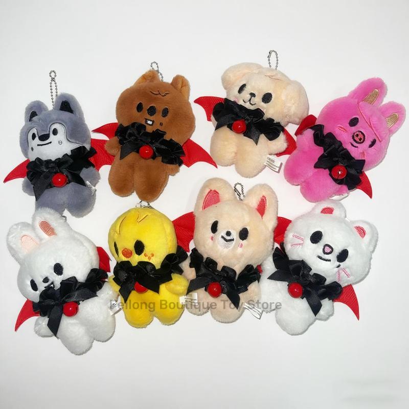 StrayKids 10cm stuffed plush toy Halloween funny demon red wing clothes stuffed animal backpack pendant personalized gift