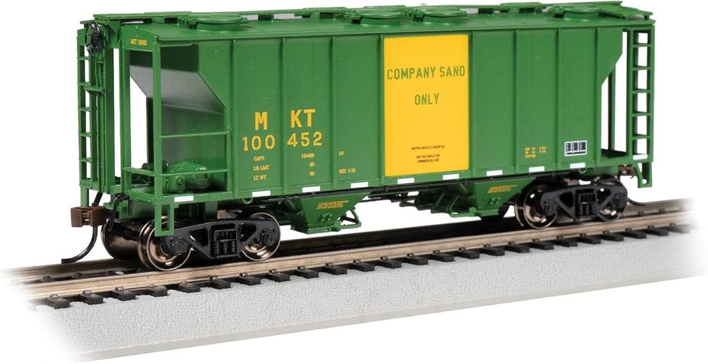 Bachmann Trains PS-2 Two-Bay Cover Hopper, Late Edition, MKT™ #100452, HO Scale