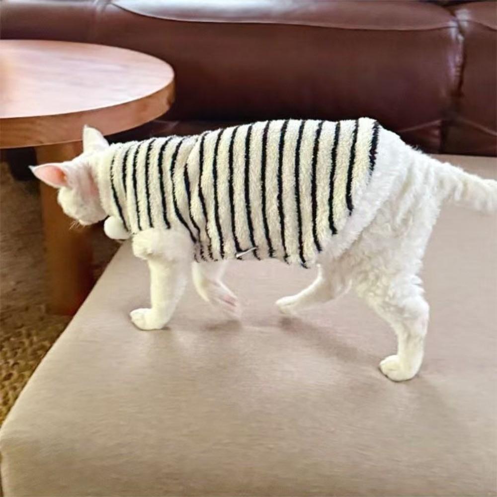Süßer Warmer Winter Haustierpullover Verdickter Winddichter Ärmelloser Katzenmantel Weiche Bequeme Haustier-Baumwolljacke für Katzen und Hunde