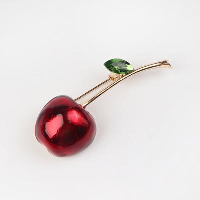 Süße Pflanze Kirsche Brosche Pin Kreative Brosche Damen Herren Anzug Zubehör
