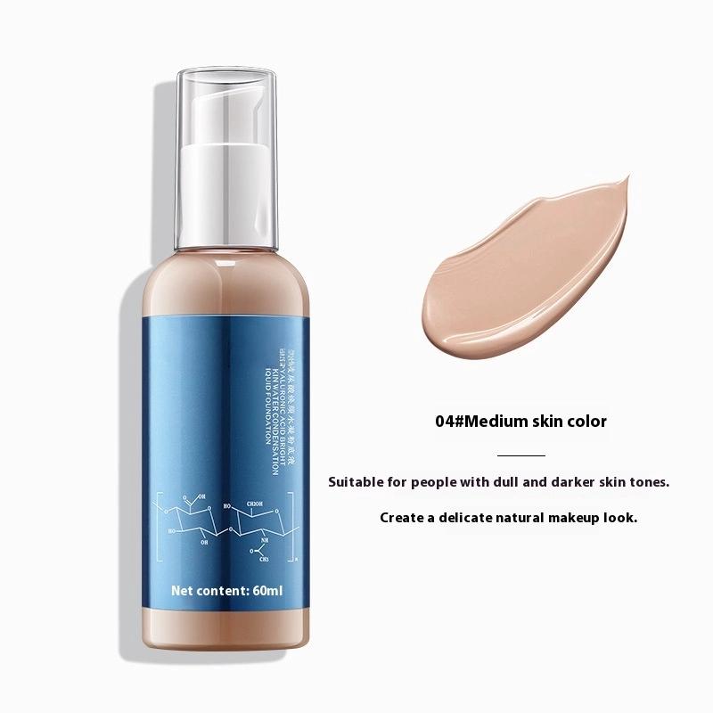 

Тональный крем с гиалуроновой кислотой, питающий кожу, увлажняющий для сухой кожи, консилер, увлажняющий, стойкий и трудно смываемый макияж 04#